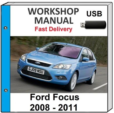 $14.99 • Buy Ford Focus 2008 2009 2010 2011 Service Repair Workshop Manual Usb
