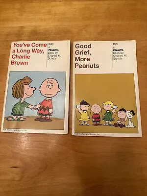 Vintage Peanuts Charlie Brown Snoopy HC Books Charles Schulz Weekly Readers Club • $5