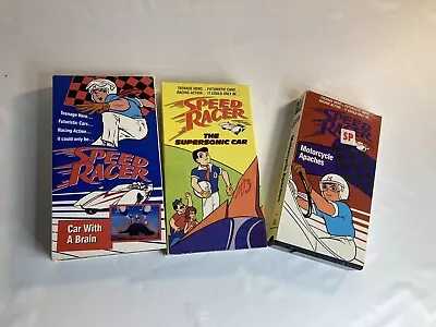 Speed Racer Vintage Vhs Vid America Sterling Video Cassette Lot 3 • $40