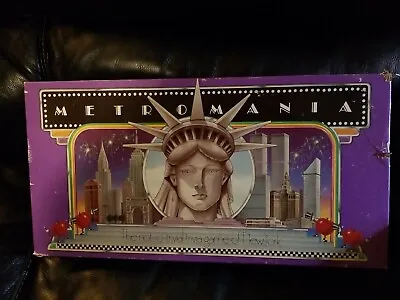 Metromania 1985 1st Edition New York City Trivia Board Game W/1950 Subway Tokens • $15