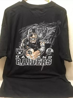 Mens Oakland Raiders Graphic Cartoon T Shirt Color Black Size 2XL #c3 • $36.89