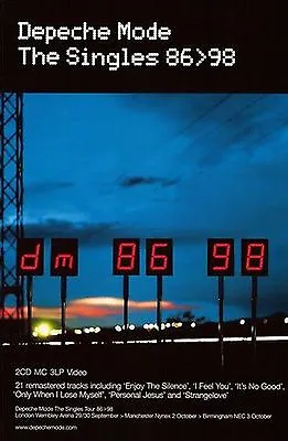 40x60  SUBWAY POSTER~Depeche Mode 1998 The Singles Original 86 98 NOS Rare OOP~ • $204.21