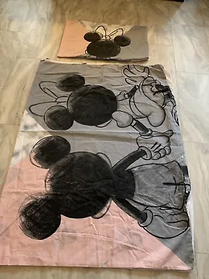 Mickey Minnie Mouse Single Duvet Set • £6