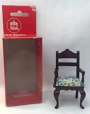 Town Square Miniatures Dollhouse Dining Arm Chair W/Floral Design T3445 GC • $8