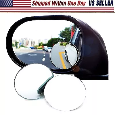 2pcs Blind Spot Mirror Car Rear Side View Convex Wide Angle Round Glass 2  50mm • $5.65