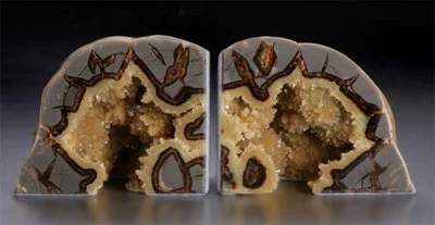 £174.41 • Buy Exquisite And Unique 3.75  Septarian Geode Bookends