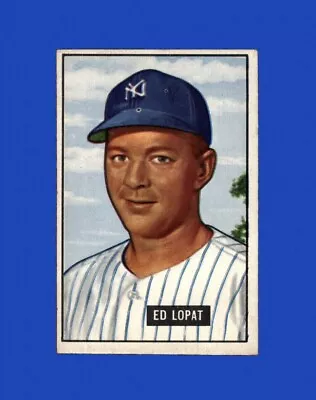 1951 Bowman Set-Break #218 Ed Lopat EX-EXMINT *GMCARDS* • $0.79