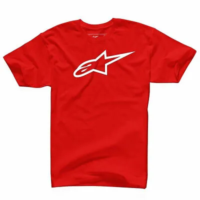 £21.95 • Buy Alpinestars Ageless Classic Tee T Shirt Red White Mens Mx Top New Astars Bmx Mtb