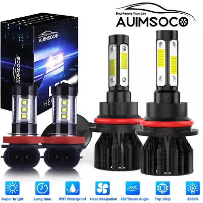 For Mitsubishi Mirage G4 2017-2020 Hi/Lo Beam LED Headlight Fog Lights Bulbs Kit • $49.99