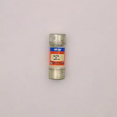 Ferraz Shawmut 600 Volt Ac 500 Volt Dc 6 Amp Fuse Ajt6 *tested* • $11.95