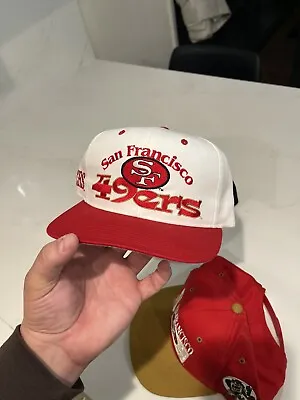 Vintage San Francisco 49ers SnapBack Hat #1 Apparel Bubble Graffiti Style • $58