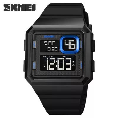 Skmei Extra Large Display Digital Retro Watch Stopwatch Alarm Sports 2022 AU • $27.02