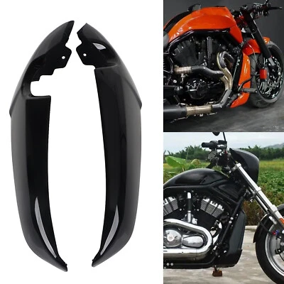 $108.98 • Buy Gloss Black Smooth Radiator Side Covers Shrouds For Harley 2001-up V-Rod VRSC US