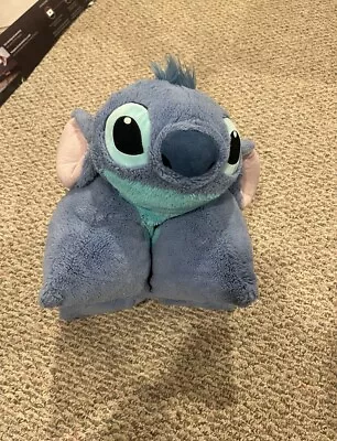 Disney's Lilo & Stitch Pillow Pets Stitch Plush Blue Folding Rare • $29.95