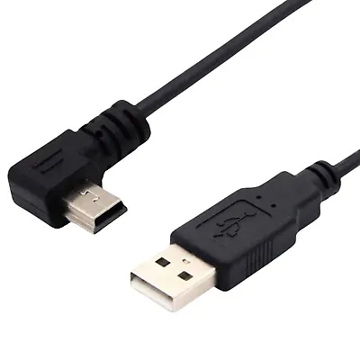 J23 USB A Jack To Mini USB Plug 90 Degree Angled USB Charger Cable • $6.12