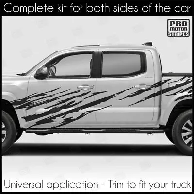 Side Claw Ripped Stripes Decals For Chevrolet Silverado Colorado S10 WT LT EV • $147