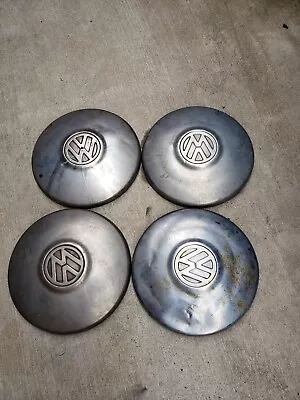 Set Of 4 Vtg VW Bus Hubcaps - Has Rust • $19