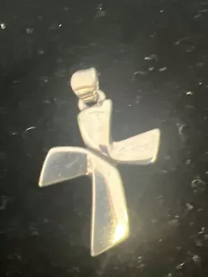 Retired - James Avery Sterling Silver Twisted Ribbon Cut Cross Pendant • $25