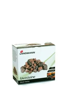 £10.99 • Buy Landmann 3KG Lava Rock BBQ Rocks Ideal For Camping & Gas Barbecues Lavasteine