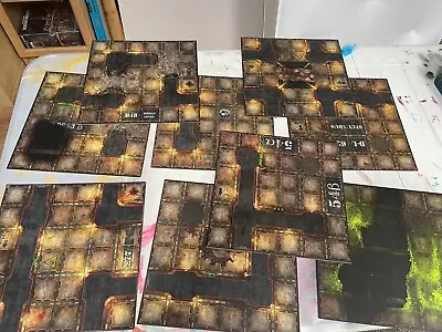 9x Necromunda Underhive 2017 Floor Tiles 40k Warhammer 40000 Terrain • £50