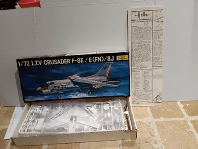 Vintage Heller 1/72 L.t.v. Crusader F-8e/e(fn)/8j  #259 • $7