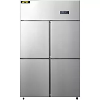 VEVOR Commercial Reach-in Refrigerator 4 Doors Upright Fridge Freezer 27.5 Cu.Ft • $1699.99