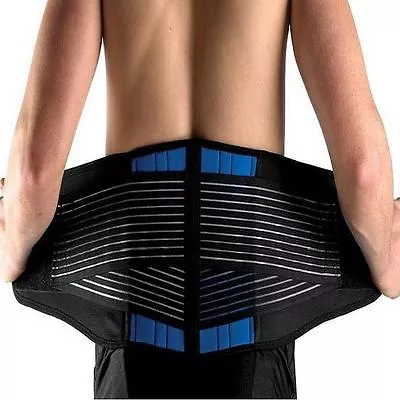£10.99 • Buy Adjustable Neoprene Double Pull Lumbar Support Lower Back Belt Brace Pain Relief