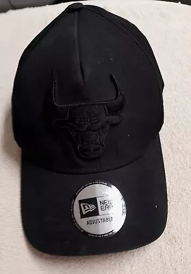 Chicago Bulls Nba New Era 9forty Black Adjustable Cap • $15