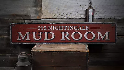 Mud Room Mud Room Decor Mud Room Mud - Rustic Distressed Wood Sign • $189