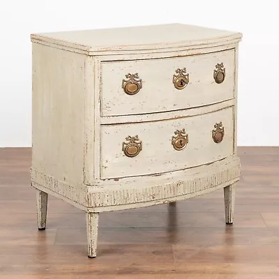 Small White Gustavian Chest Of Two Drawers Sweden Circa 1820-40 • $3500