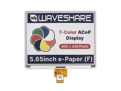 Waveshare 5.65inch ACeP 7-Color E-Paper E-Ink Raw Display 600×448 Without PCB • $49.58