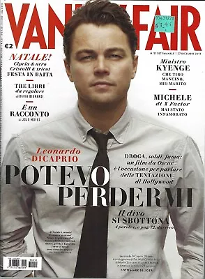 Leonardo Dicaprio Vanity Fair Magazine Italia Italy 12/27/13 • $29.99