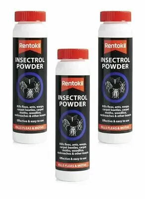 3 X Rentokil Insectrol Powder Ant Wasps Fleas Woodlice Insect Killer 150g PS128 • £18.99