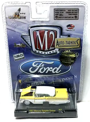 M2 Auto-Thentics BP 1957 Mercury Turnpike Yellow/white RR's R27 13-12 • $12.99