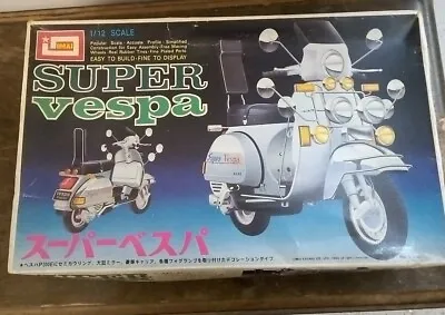 IMAI - SUPER Vespa 1/12th Scale Model Kit - HTF - Unbuilt/Complete - Scooter  • £29.99