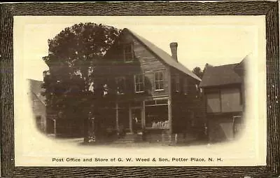 Potter Place NH Post Office & GW Weed & Son Store C1910 Postcard • $12.69