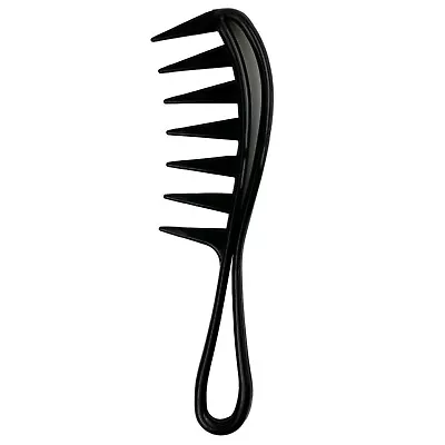 BY MIA Hair Styling Comb | Wide Tooth | Antistatic Carbon Texture M Comb | Black • £5.99