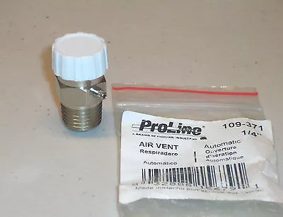 Mueller ProLine 109-371 Radiator Air Vent 1/4  Automatic Or Manual Water Steam • $14.95