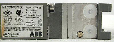 $125 • Buy ABB I/P Converter TEIP11-PS~For PARTS/ REPAIR