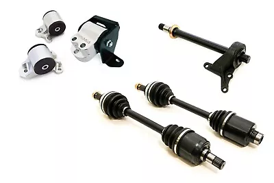 Yonaka 96-00 Civic B16A B18C Swap Axles Halfshaft Aluminum 3-Bolt Mounts 250whp • $509.14