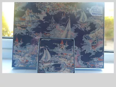 Laura Ashley  'Riviera' Set Of 4 Placemats + Set Of 4 Coasters Brand New  • £45