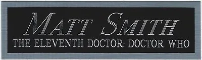 MATT SMITH THE DOCTOR WHO NAMEPLATE FOR AUTOGRAPHED Signed BOOK-PHOTO-TARDIS • $9.99