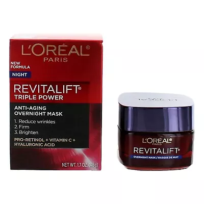 L'Oreal Revitalift Triple Power By L'Oreal 1.7oz Anti-Aging Overnight Mask • $16.26