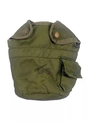 U.S. Vietnam War LC-1 Nylon Metal Snap Canteen Cover Pouch Dated 1975 • $24.99