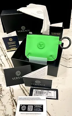 New Unisex Versace Medusa Biggie Pouch/Keychain/Lanyard Clasp MSRP$425 Box&Bag • $325