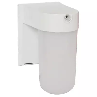 A-19 White Outdoor Jelly Jar Porch Wall Lantern Sconce Plastic Frosted Glass • $45.97