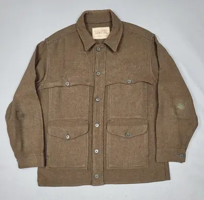 Vintage Filson Olympic Cruiser Men's Size XL (46 ) Union Made Repairs And Holes • $210