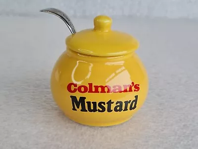 Collectable Ceramic Colman's Mustard Pot And Spoon • £9.99