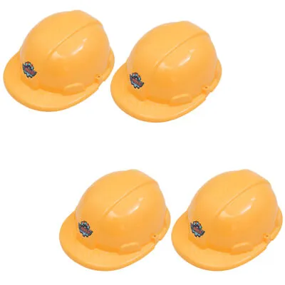 £7.28 • Buy 4pcs Hard Hat Kids Construction Hats Construction Party Favor Safety Safety Toy