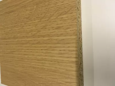 15mm Oak Melamine Faced Chipboard Wood Shelving Board 1200mm Length 4 Shades • £15